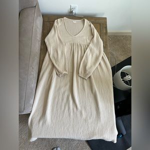 The Simple Folk Meadow Dress in Ecru